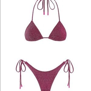 Triangl bikini set - Grape Sparkle